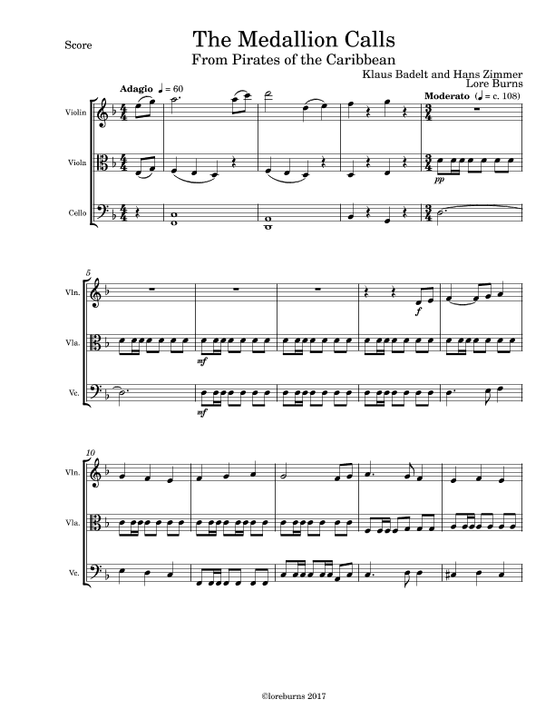 The Medallion Calls (arr. Lore Burns)