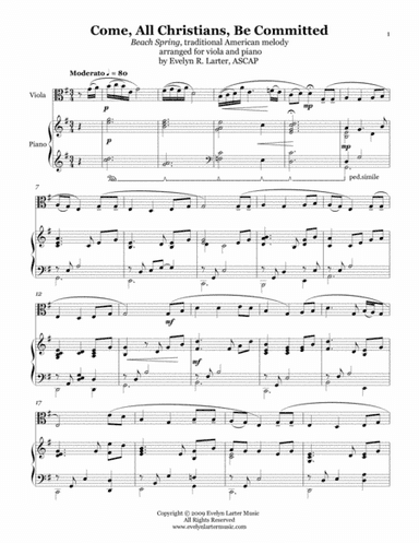 Come, All Christians, Be Committed (arr. Evelyn Larter Music)