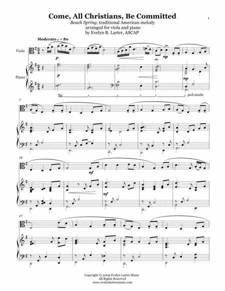 Come, All Christians, Be Committed (arr. Evelyn Larter Music)