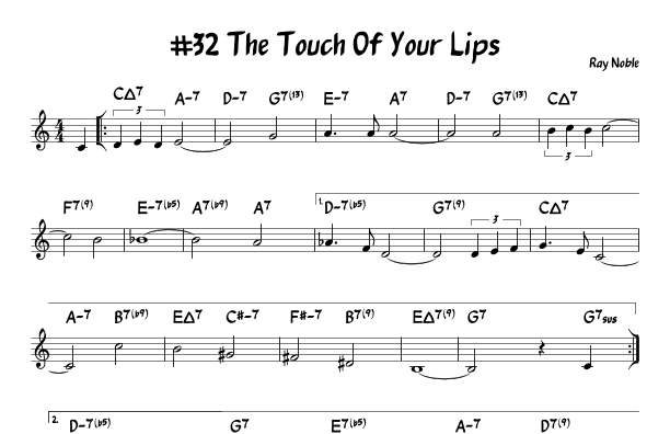 The Touch Of Your Lips (arr. John Fries)