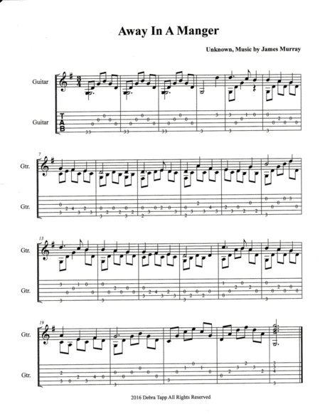 Away In A Manger (arr. Debra Tapp)