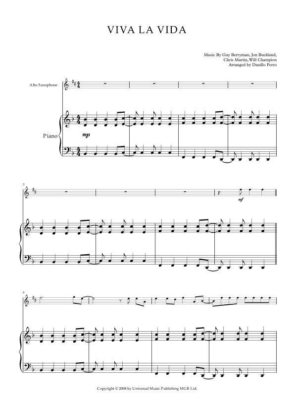 Viva La Vida (arr. Danillo Porto)
