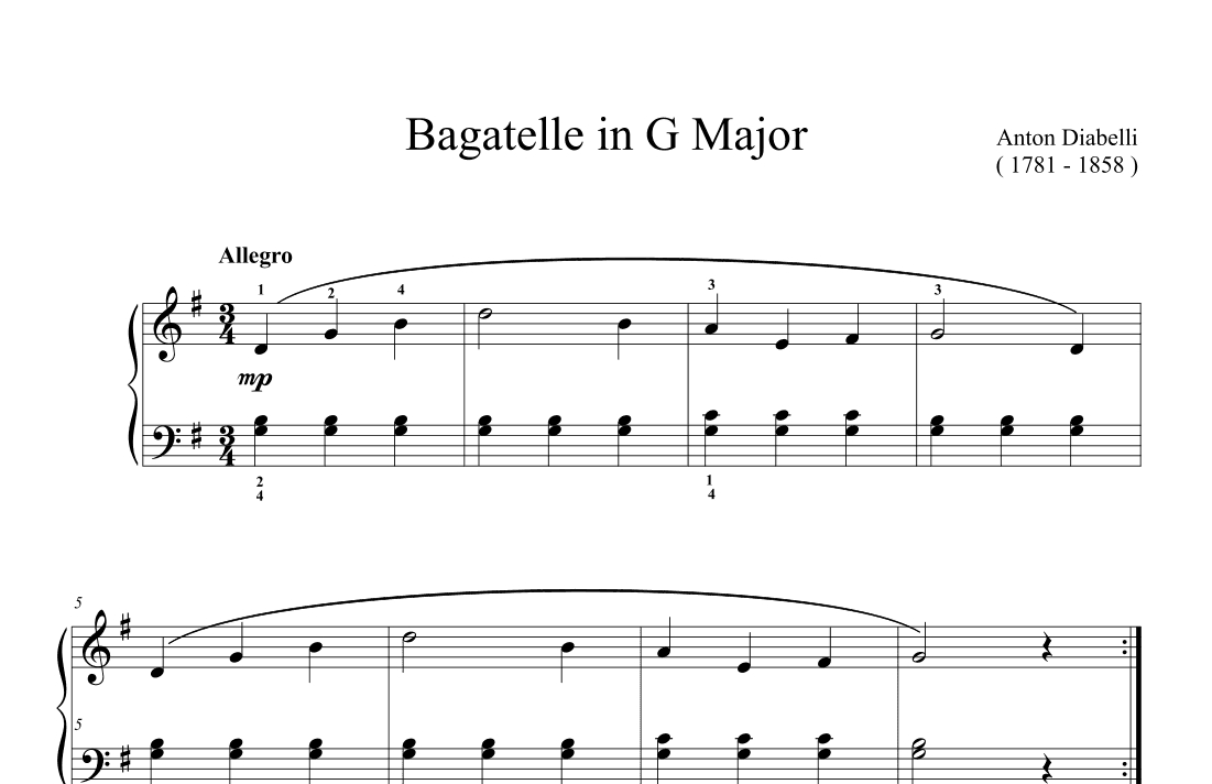 Diabelli Bagatelle (arr. Ben Choupak)