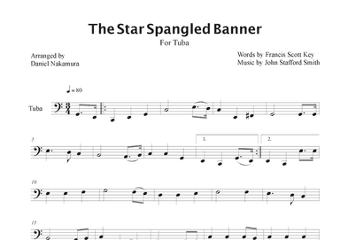 The Star Spangled Banner (For Tuba) (arr. Daniel Nakamura)