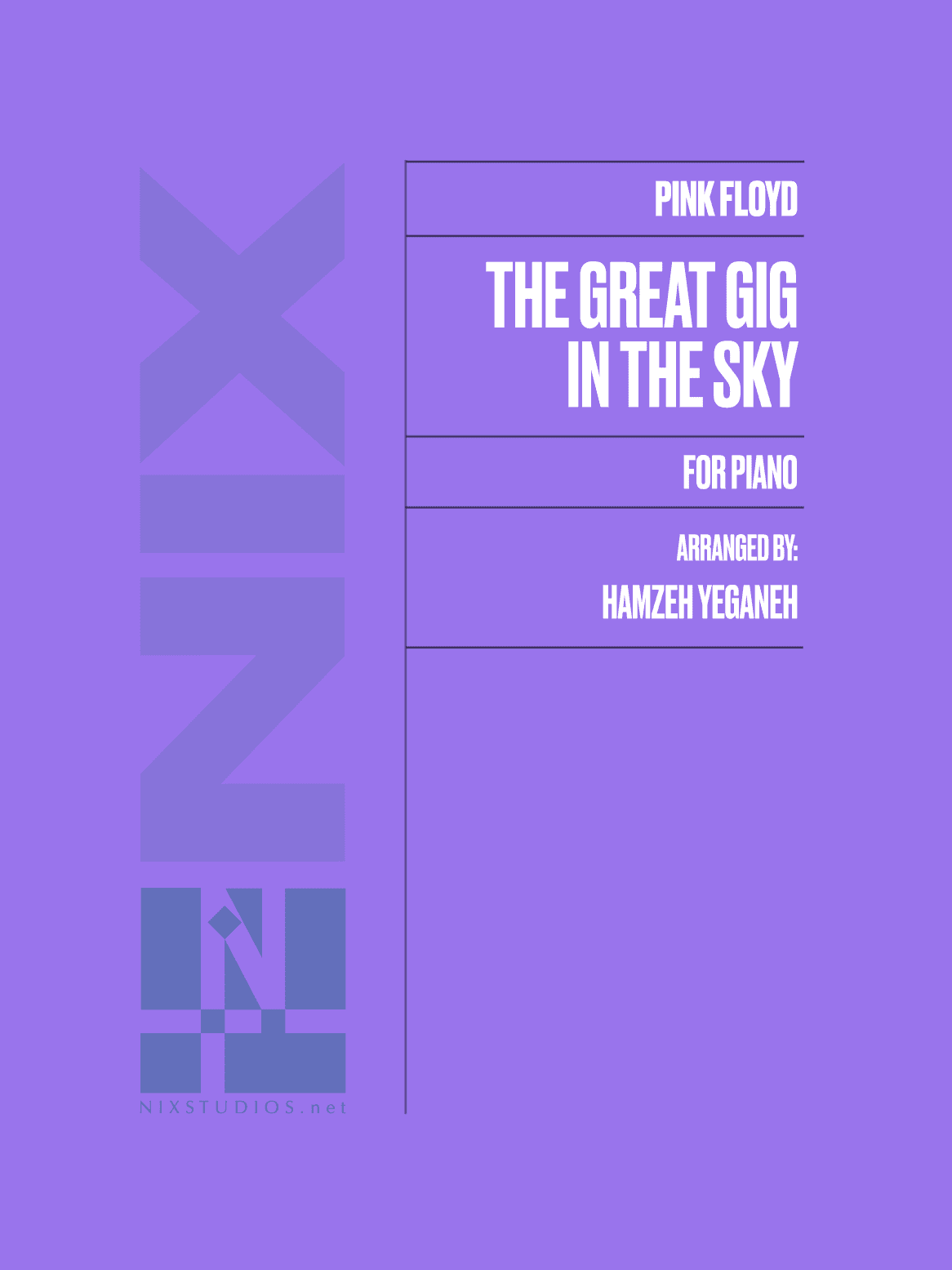 The Great Gig In The Sky (arr. Hamzeh Yeganeh)