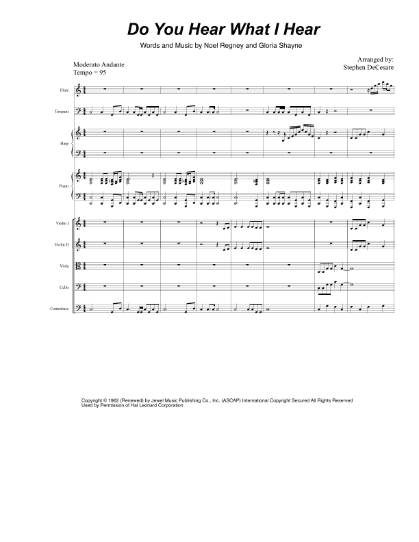 Do You Hear What I Hear (arr. Stephen DeCesare)