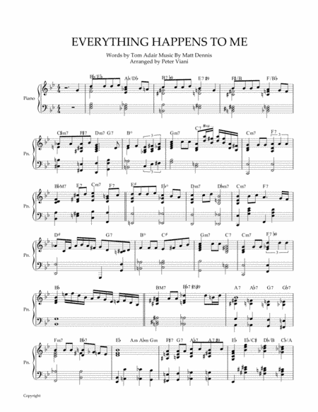 Everything Happens To Me (arr. Peter Viani)
