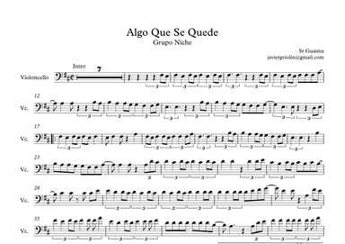 Algo que se quede - Grupo Niche (arr. Sr. Guaima)