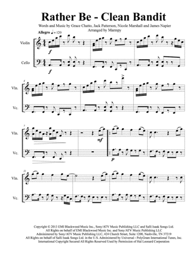 Rather Be (arr. Marmpy)