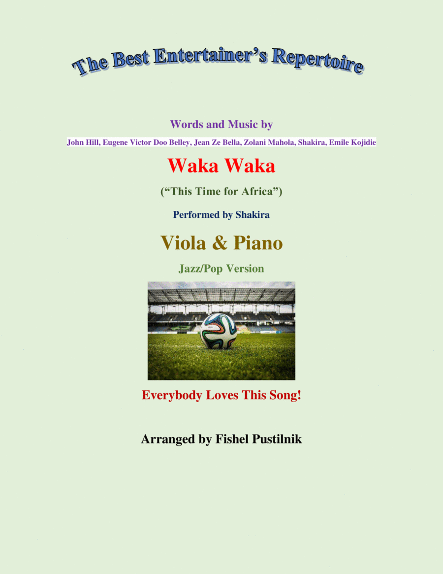 Waka Waka (this Time For Africa) (arr. Fishel Pustilnik)