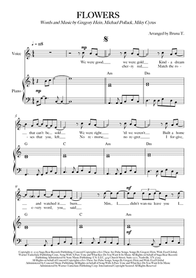 Flowers (arr. Bruna T.)