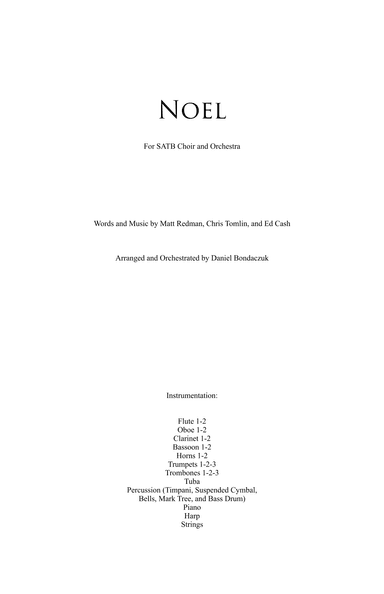 Noel (arr. Daniel Bondaczuk)