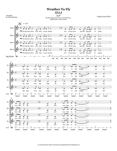 Weather To Fly (arr. Clare Wheeler)