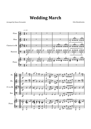 Wedding March (arr. Glauco Fernandes)