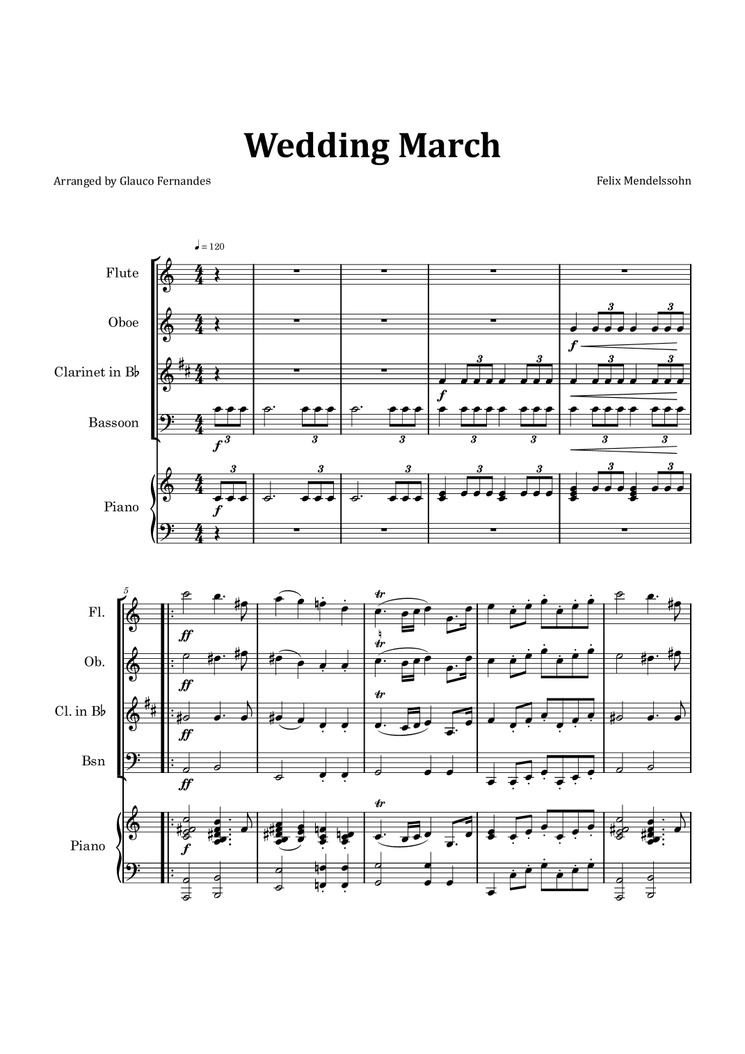 Wedding March (arr. Glauco Fernandes)