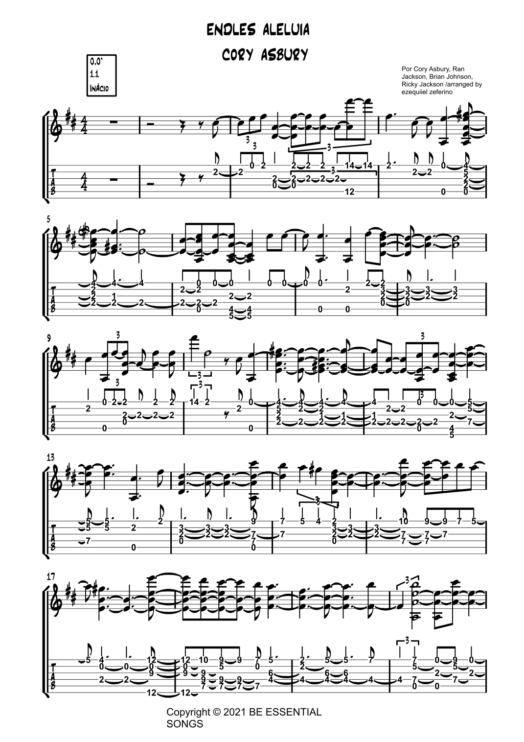 Endless Alleluia (arr. by ezequiel)
