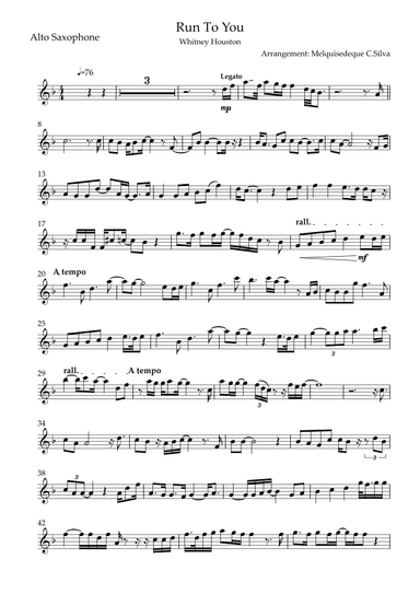 Run To You (arr. Melquisedeque C.Silva)