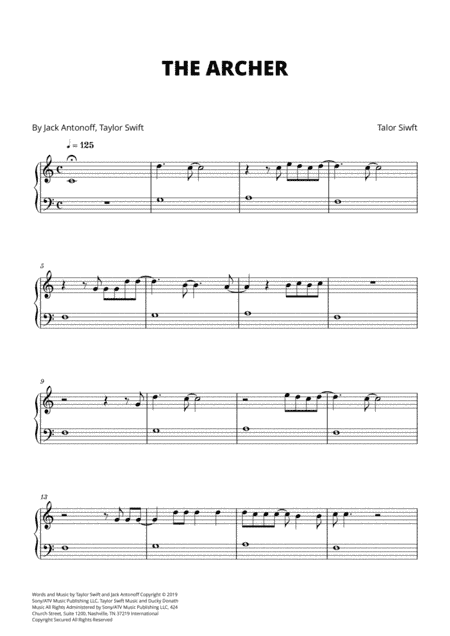 The Archer (arr. Cadenza Editions)