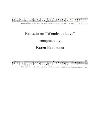 Fantasia on "Wondrous Love"
