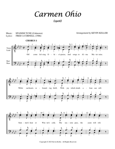 Carmen Ohio (arr. Kevin Keller)