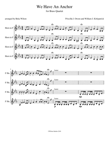 We Have an Anchor (arr. Beka Wilson)