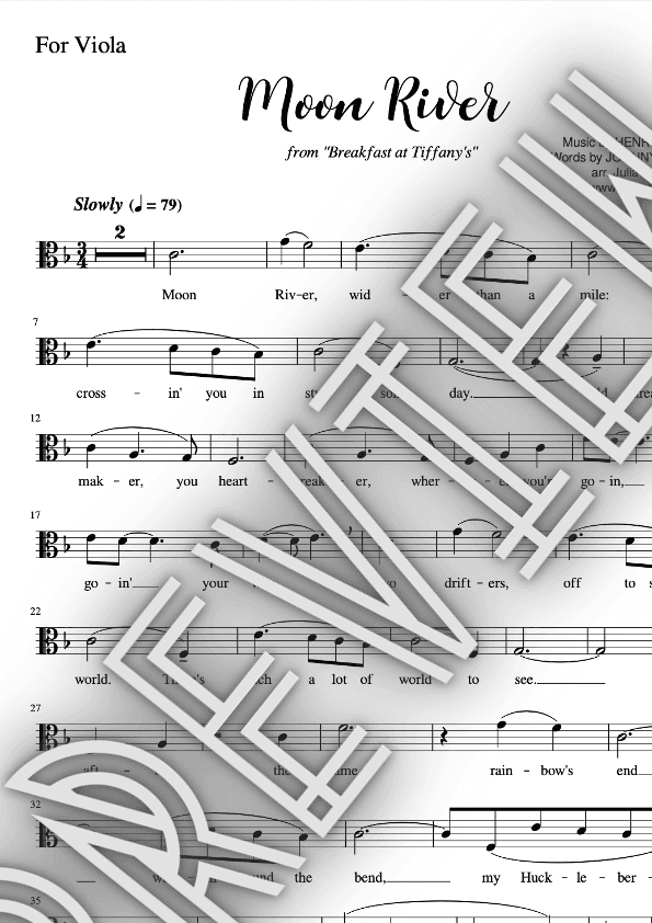 Moon River (arr. Julia Yeon-Joo Oh)