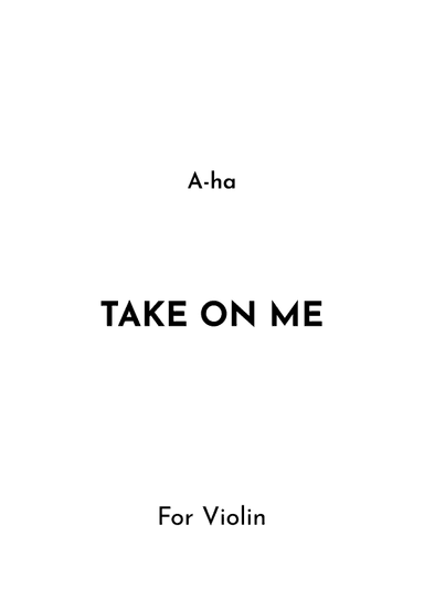 Take On Me (arr. Jireh J.)