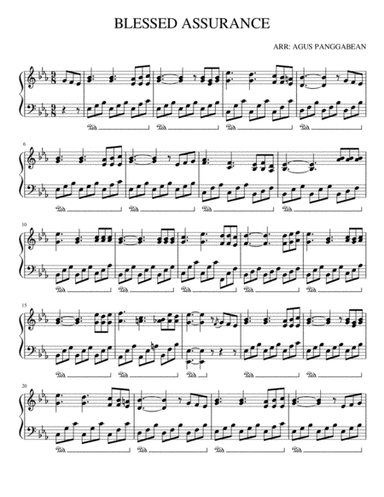 DUNG TUHAN JESUS NAMPUNA AU. (arr. Agus Panggabean)