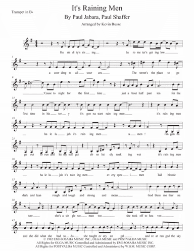 It's Raining Men (arr. Kevin Busse)