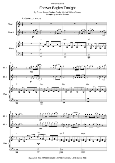 Forever Begins Tonight (arr. Kaiserin Rebecca)
