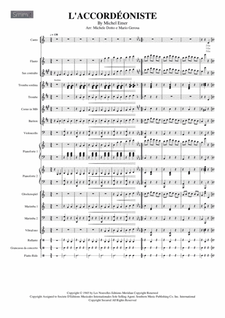 L'accordeoniste (arr. Michele Dotto, Mario Gerosa)