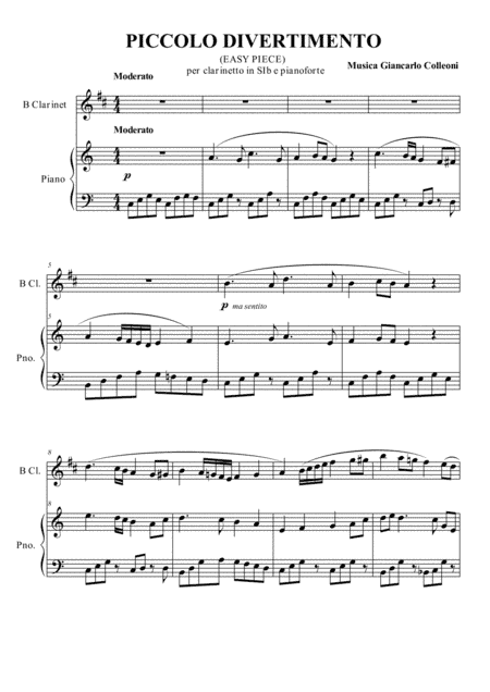 PICCOLO DIVERTIMENTO (Easy piece)