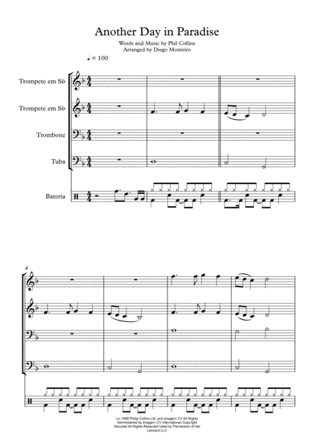 Another Day In Paradise (arr. Diego Monteiro)