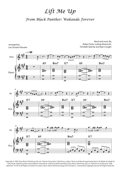 Lift Me Up (arr. Luís Gustavo Rossato)
