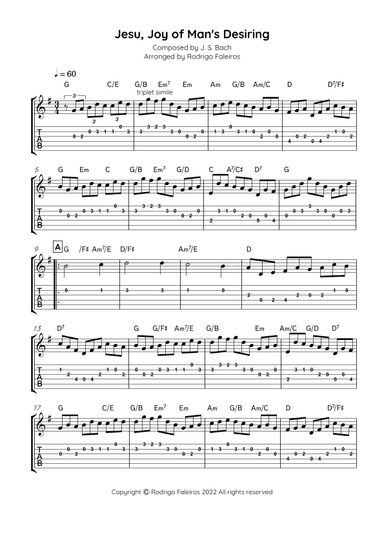 Jesu, Joy of Man's Desiring (arr. Rodrigo Faleiros)
