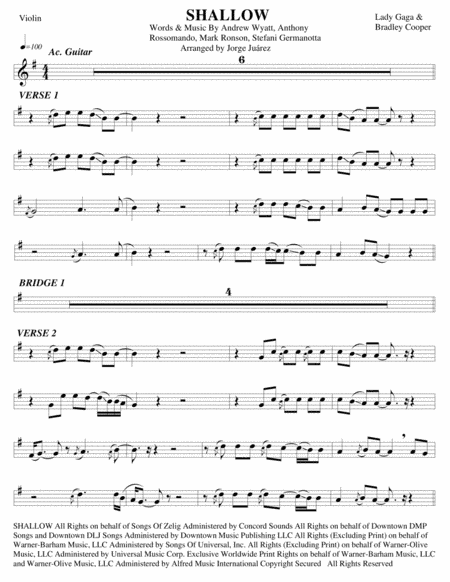 Shallow (arr. Jorge Juárez)