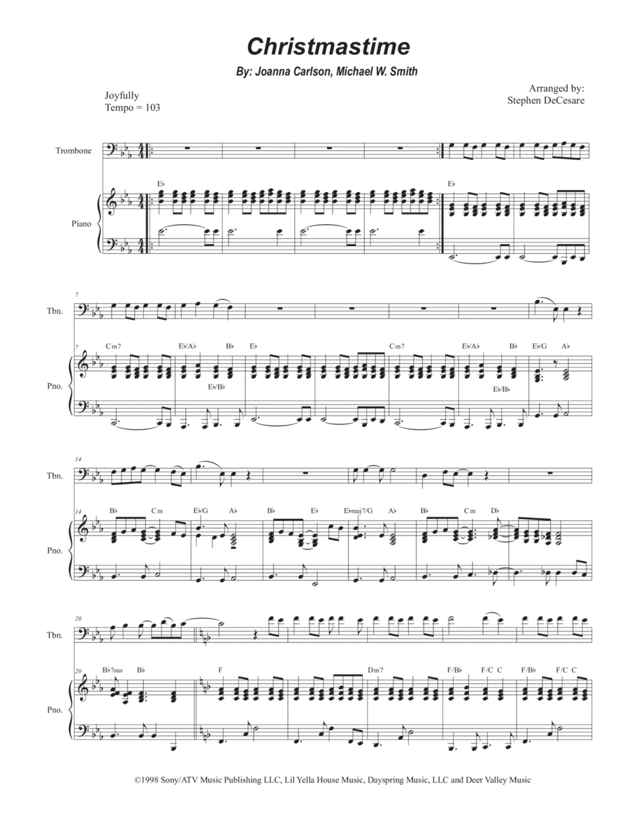 Christmastime (arr. Stephen DeCesare)