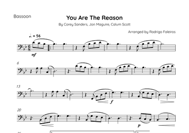 You Are The Reason (arr. Rodrigo Faleiros)
