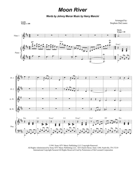 Moon River (arr. Stephen DeCesare)