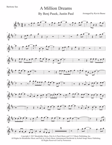 A Million Dreams (arr. Kevin Busse)