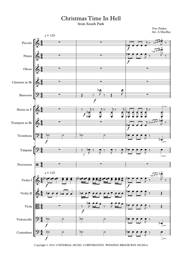 Christmas Time In Hell (arr. Alan MacRae)