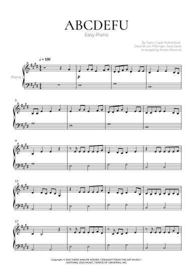 Abcdefu (arr. Pedro Merendi)