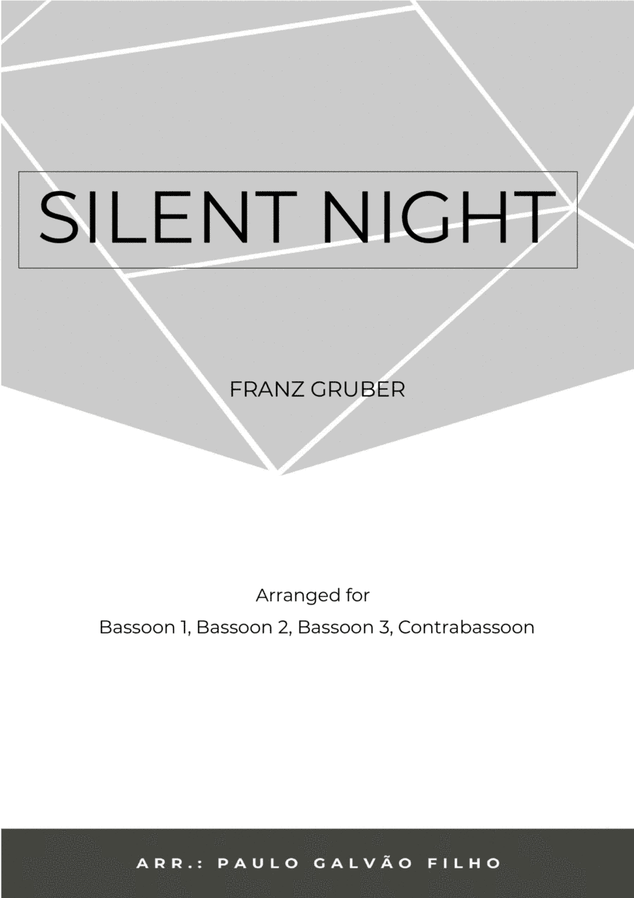 SILENT NIGHT - BASSOON QUARTET (arr. Paulo Galvao Filho)