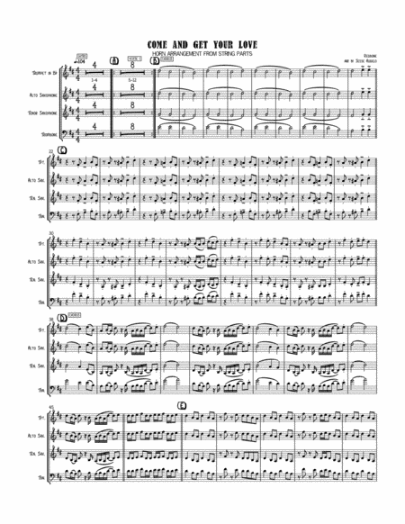 Come And Get Your Love (arr. Jesse Audelo)