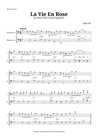 La Vie En Rose (arr. Langanho)