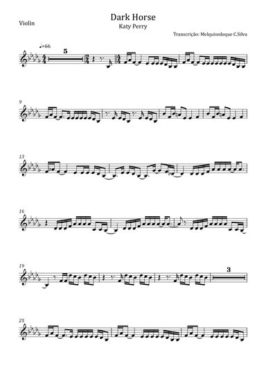 Dark Horse (arr. Melquisedeque C.Silva)
