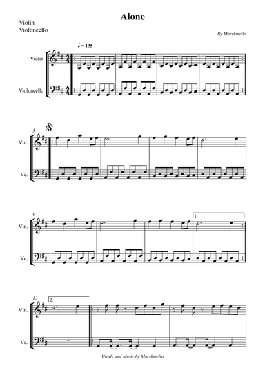 Alone (arr. Wesley S. SIlva)