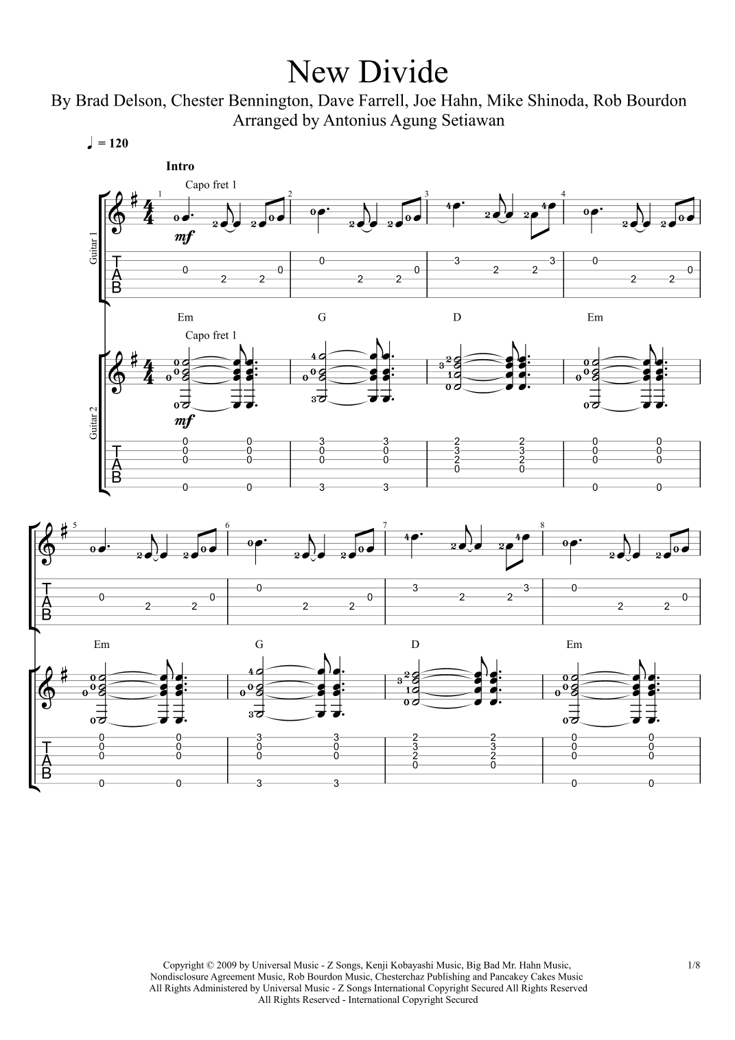 New Divide (arr. Antonius Agung Setiawan)