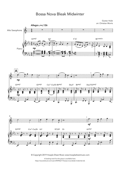 Bossa Nova Bleak Midwinter (arr. Christian Morris)