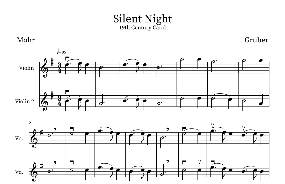 Silent Night (arr. Hanna Music)